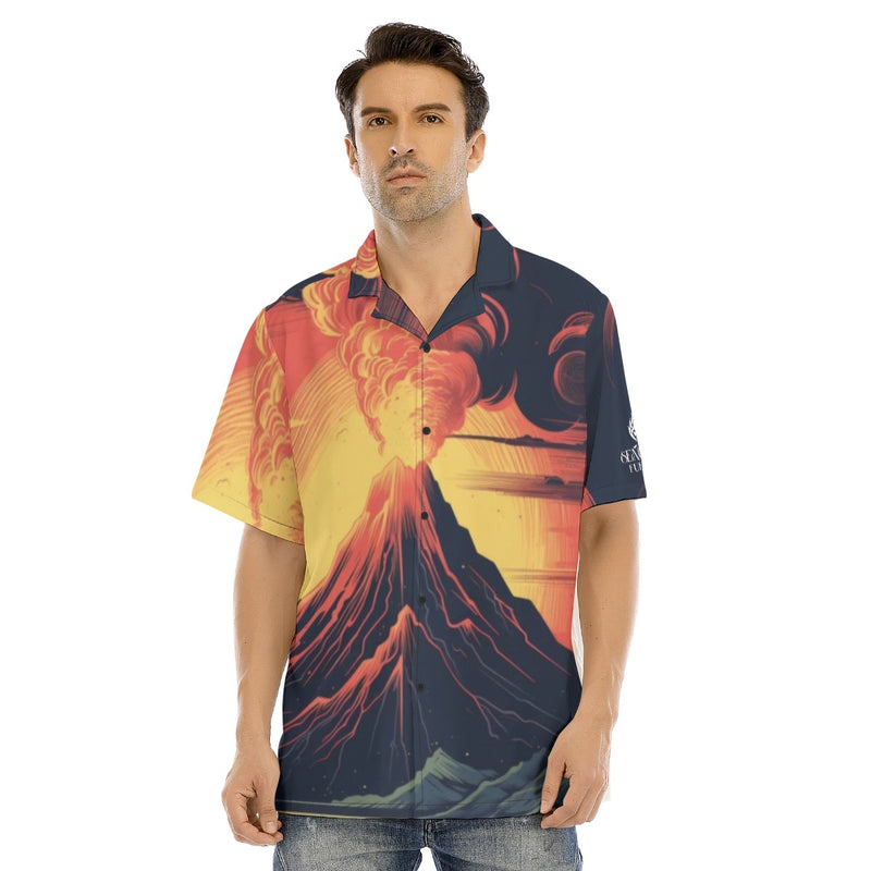 Fuego Volcanic Hawaiian Shirt
