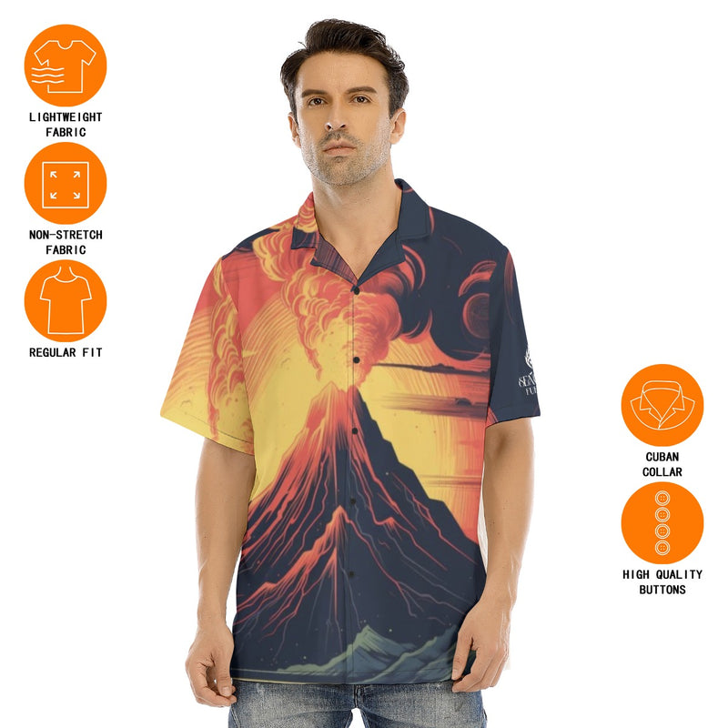 Fuego Volcanic Hawaiian Shirt