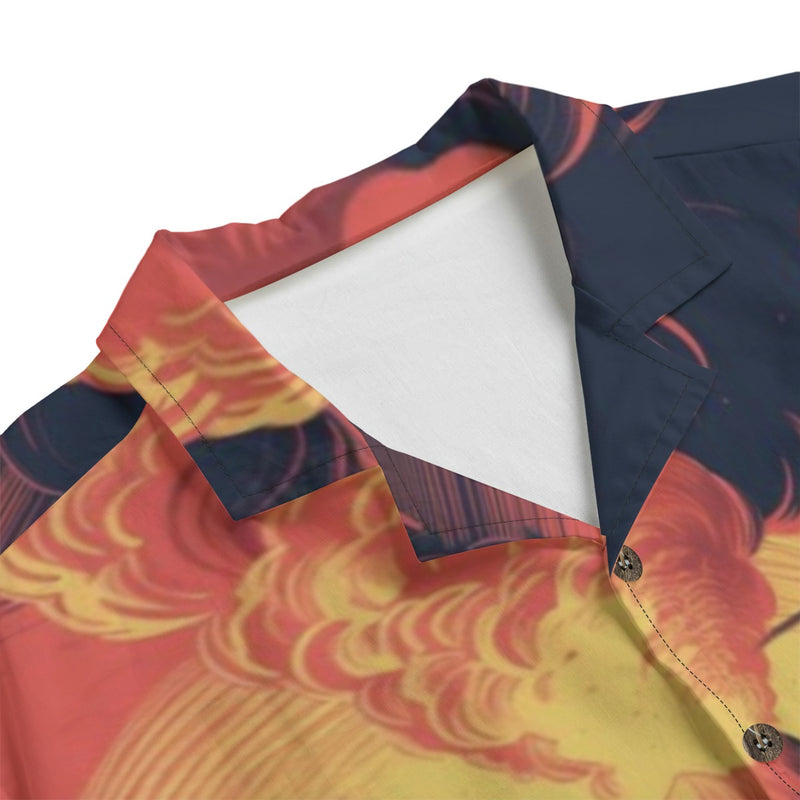 Volcanic Cotton Hawaiian Shirt
