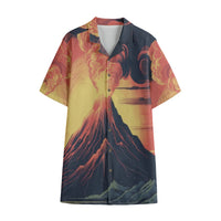 Volcanic Cotton Hawaiian Shirt