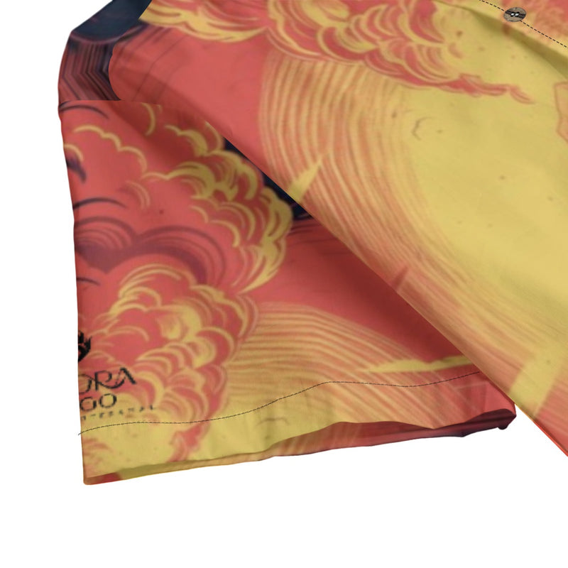 Volcanic Cotton Hawaiian Shirt