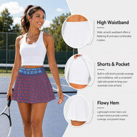 Tweezer Pleated Skirt with Double Pockets