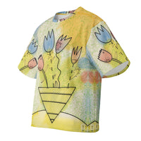 Tatyana's Tulips Oversized Cotton Tee