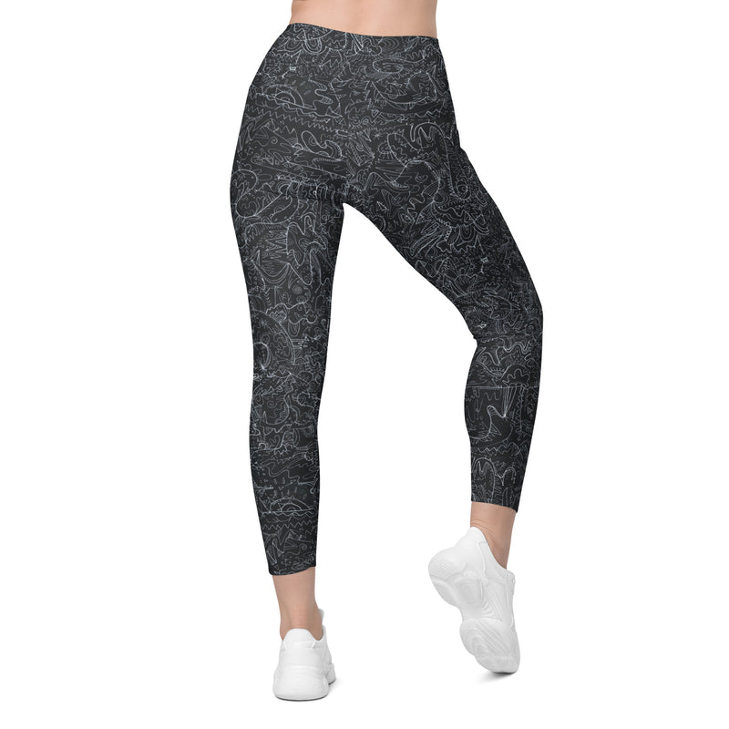 Technically Tatyana crossover leggings with pockets