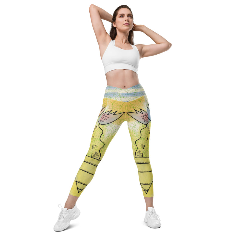 Tatyana's Tulips Leggings with Pockets