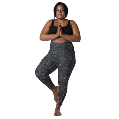 Technically Tatyana crossover leggings with pockets