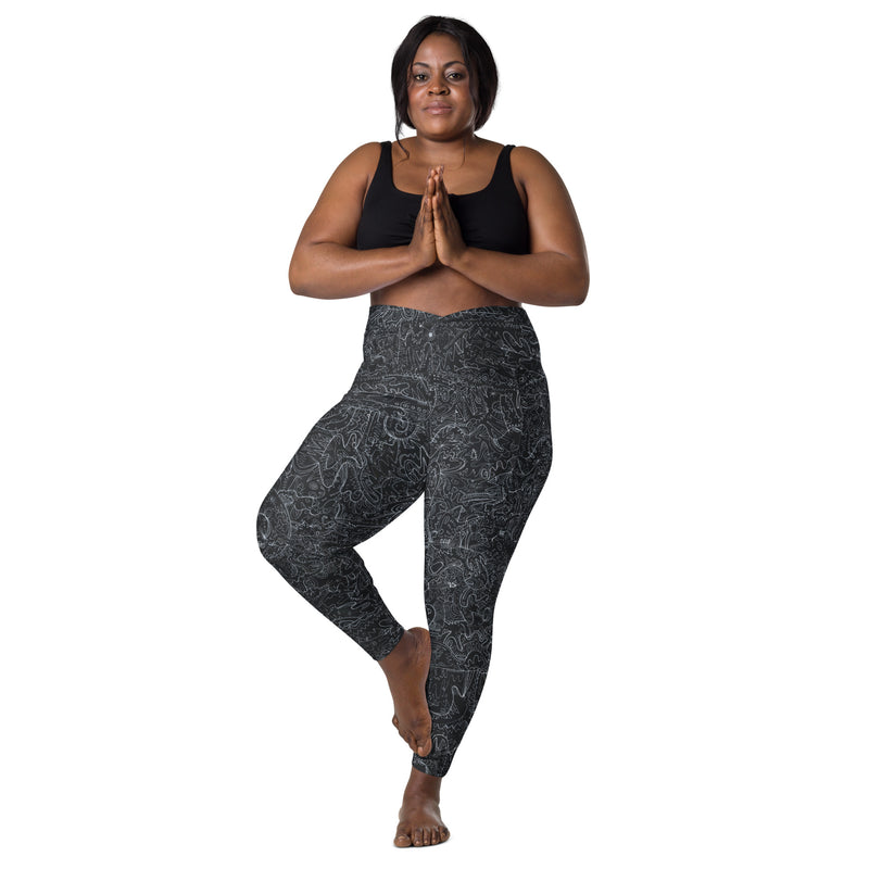 Technically Tatyana crossover leggings with pockets