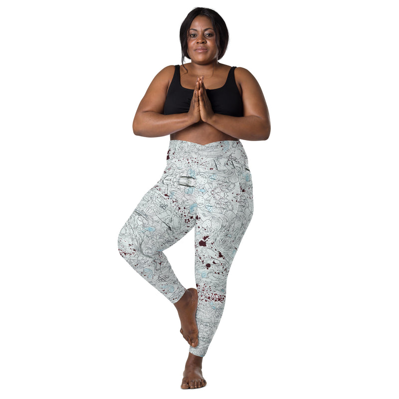 Later, Richard! Crossover leggings with pockets
