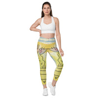 Tatyana's Tulips Leggings with Pockets