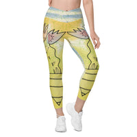 Tatyana's Tulips Leggings with Pockets