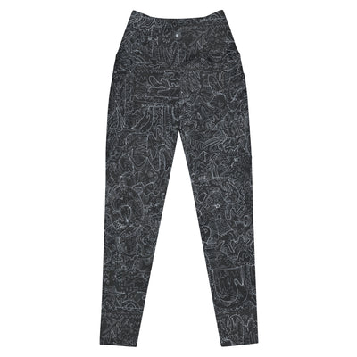 Technically Tatyana crossover leggings with pockets