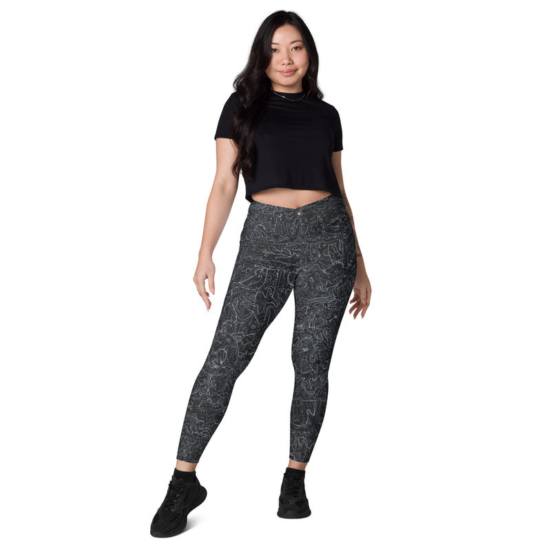 Technically Tatyana crossover leggings with pockets