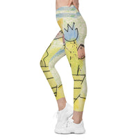 Tatyana's Tulips Leggings with Pockets