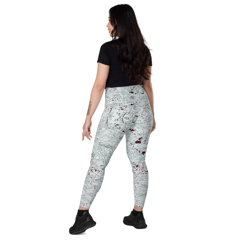 Later, Richard! Crossover leggings with pockets