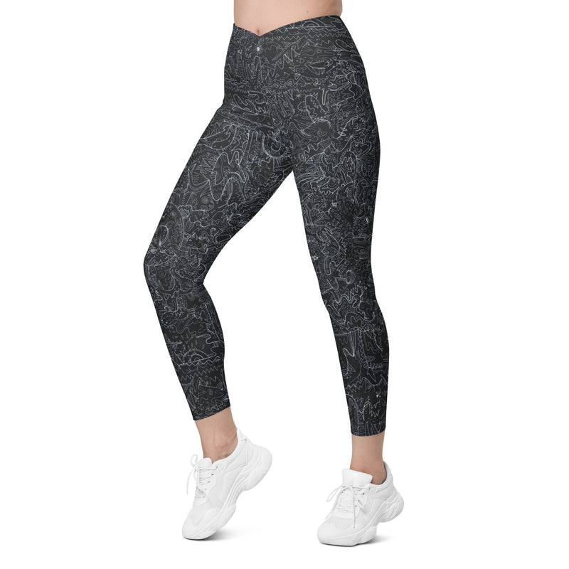 Technically Tatyana crossover leggings with pockets