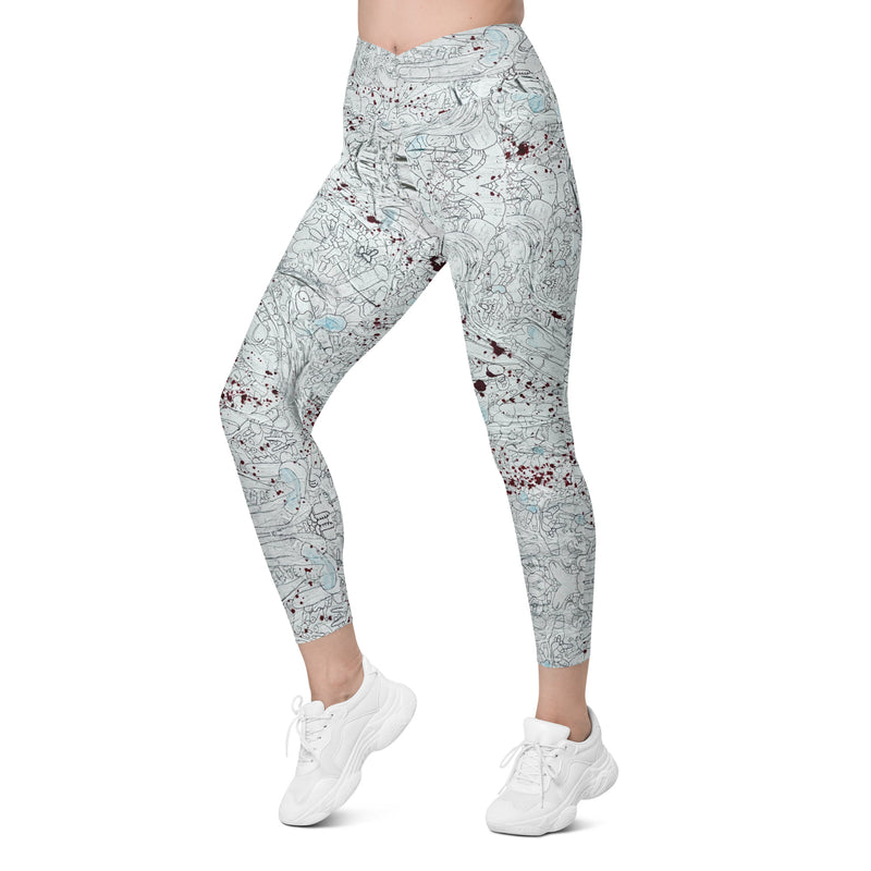 Later, Richard! Crossover leggings with pockets
