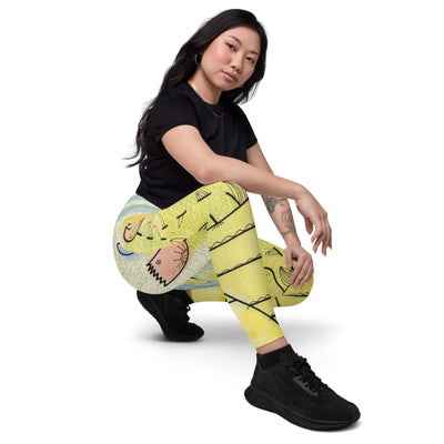 Tatyana's Tulips Leggings with Pockets
