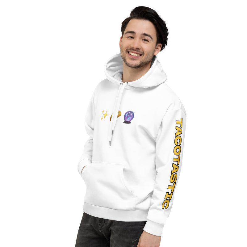 Tacotastic in White Unisex Hoodie