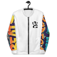 Face.Defeat Bomber Jacket Print Sleeve
