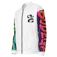 Face.Defeat Bomber Jacket Print Sleeve