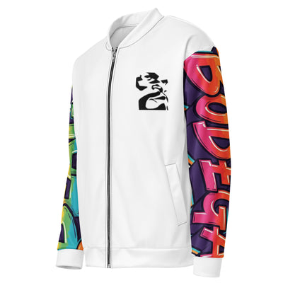 Face.Defeat Bomber Jacket Print Sleeve