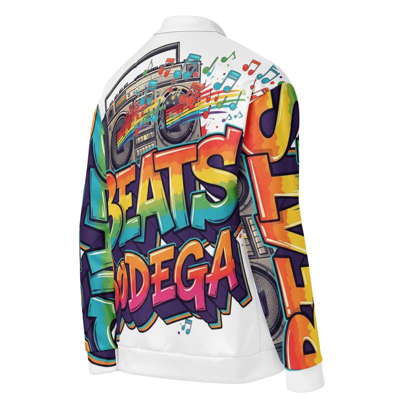 Face.Defeat Bomber Jacket Print Sleeve