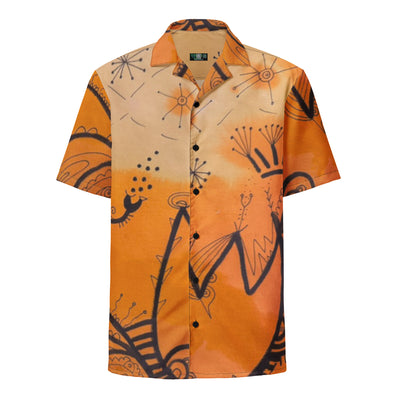 Orange Crush Button Up