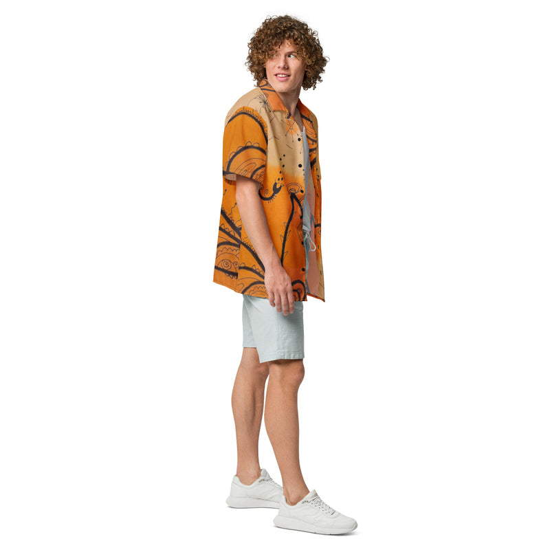 Orange Crush Button Up
