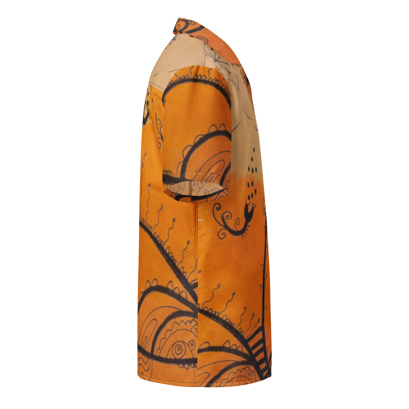 Orange Crush Button Up