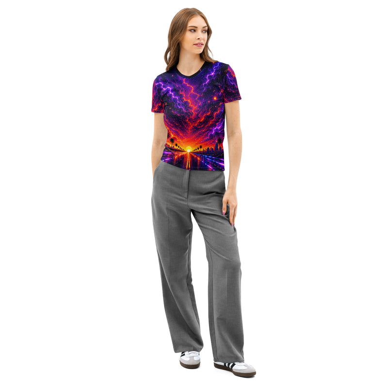 Psychedelic Highway Ladies Cotton Tee