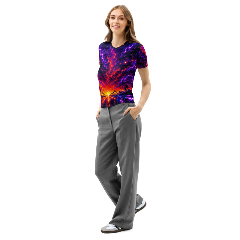 Psychedelic Highway Ladies Cotton Tee