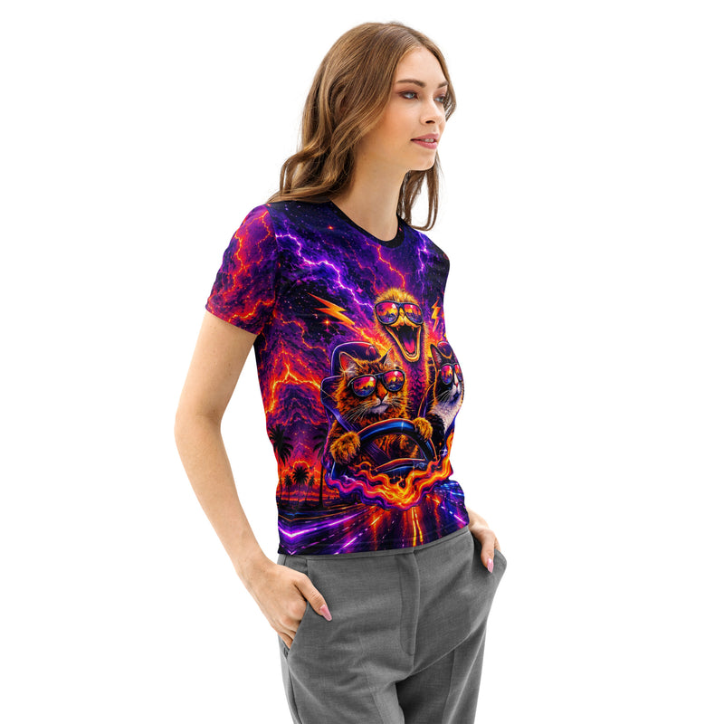Psychedelic Highway Ladies Cotton Tee