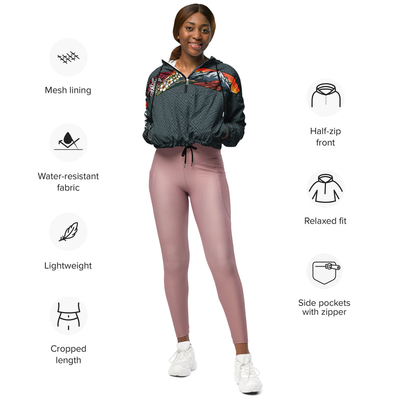 HaH Ohana cropped windbreaker