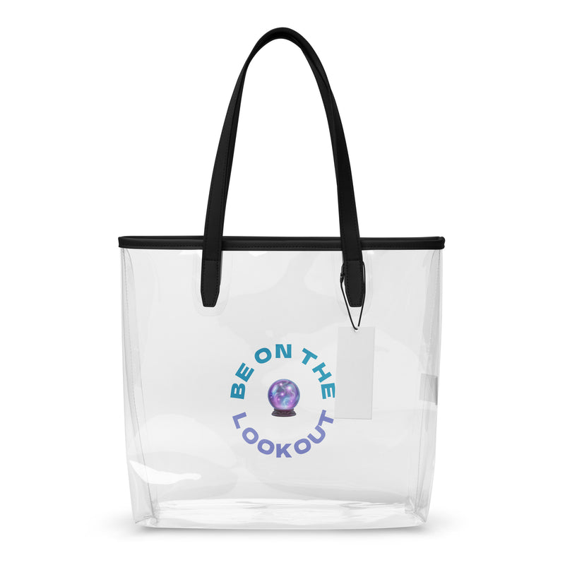 Be on the Lookout Clear tote bag