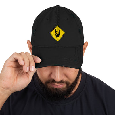 RAWK Distressed Hat