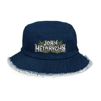 Herbs Embroidered Bucket Hat