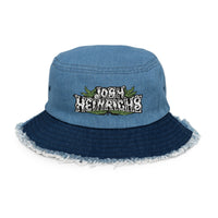 Herbs Embroidered Bucket Hat