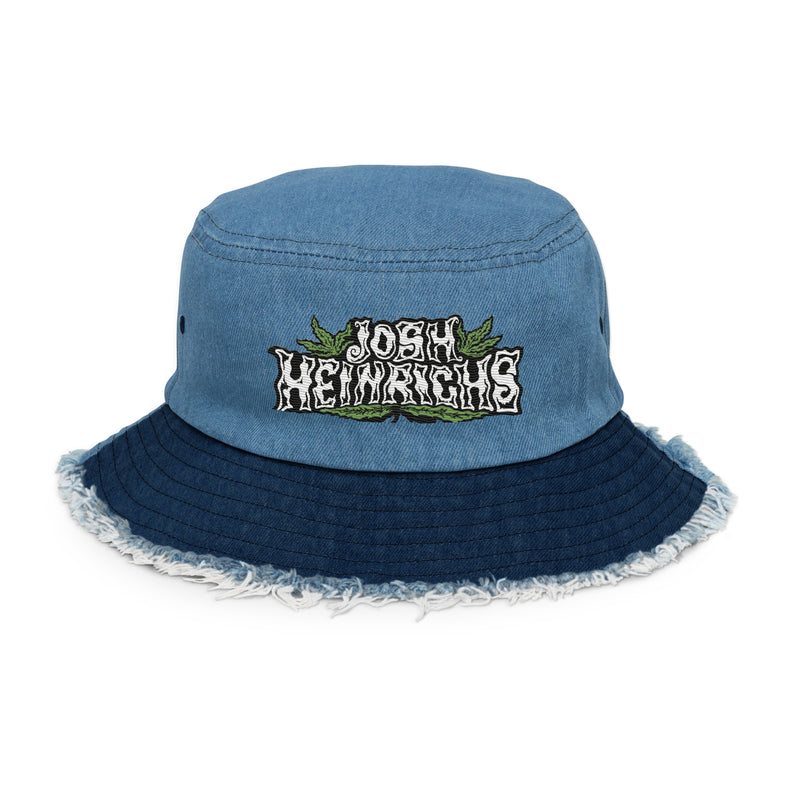 Herbs Embroidered Bucket Hat