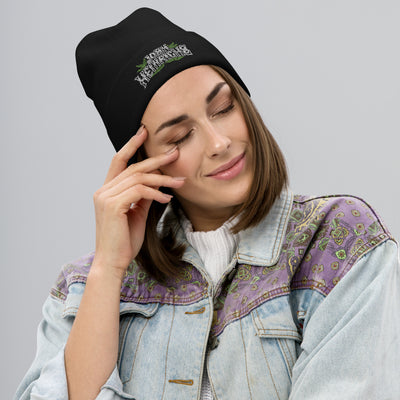 Herbs Embroidered Beanie