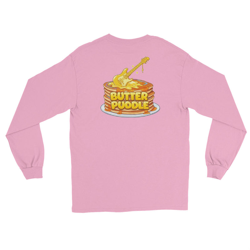 Butter Puddle Long Sleeve Shirt | Logo + Pancakes Back