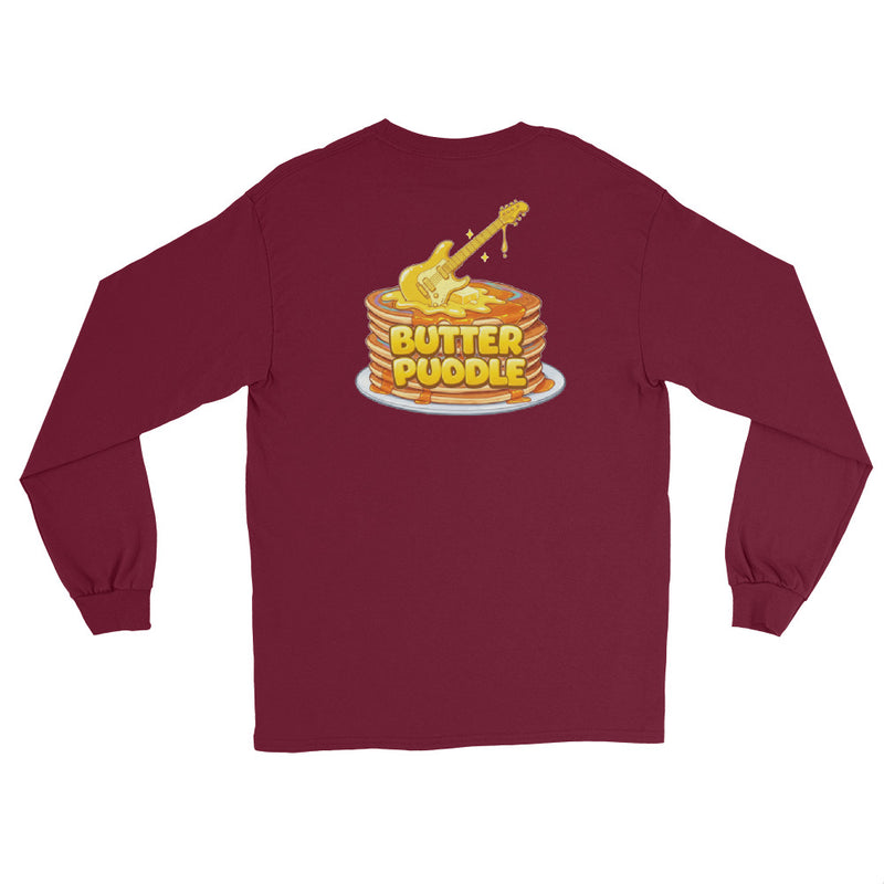 Butter Puddle Long Sleeve Shirt | Logo + Pancakes Back
