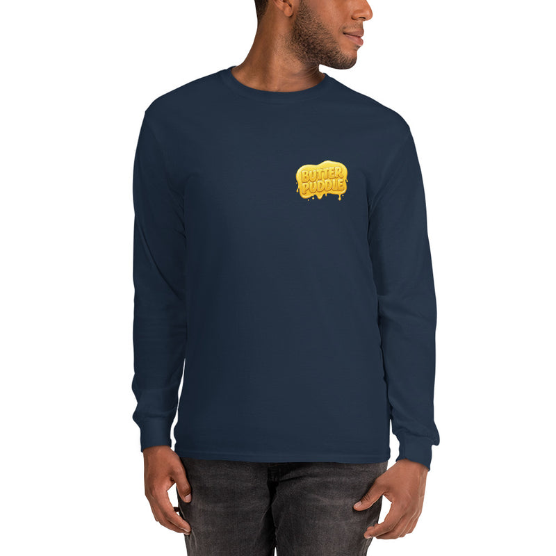 Butter Puddle Long Sleeve Shirt | Logo + Pancakes Back
