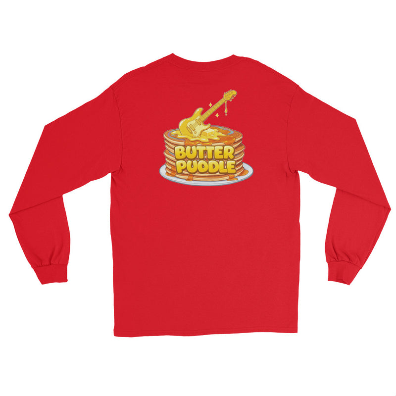 Butter Puddle Long Sleeve Shirt | Logo + Pancakes Back