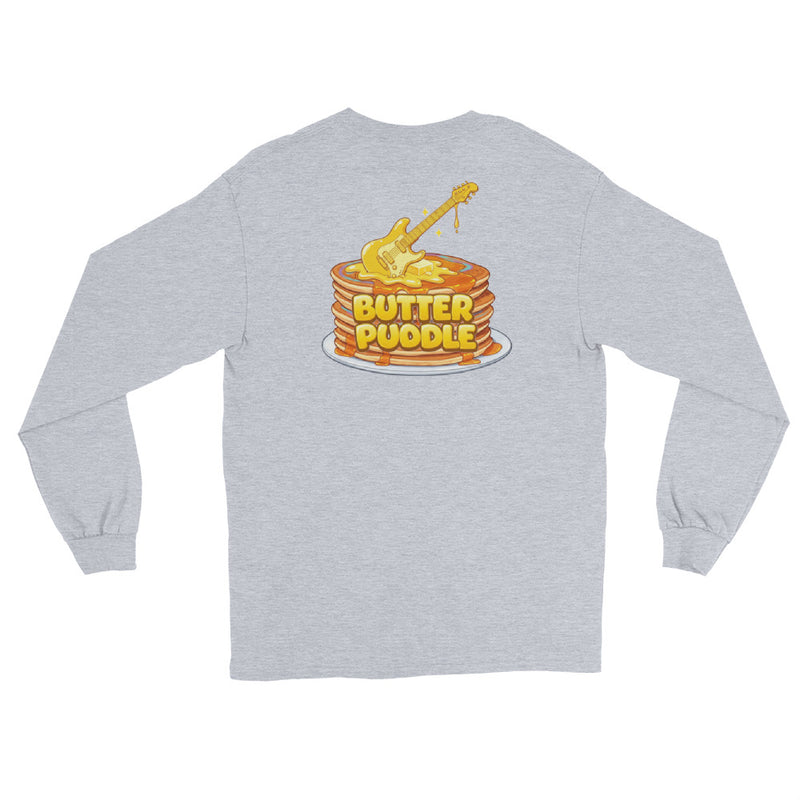 Butter Puddle Long Sleeve Shirt | Logo + Pancakes Back
