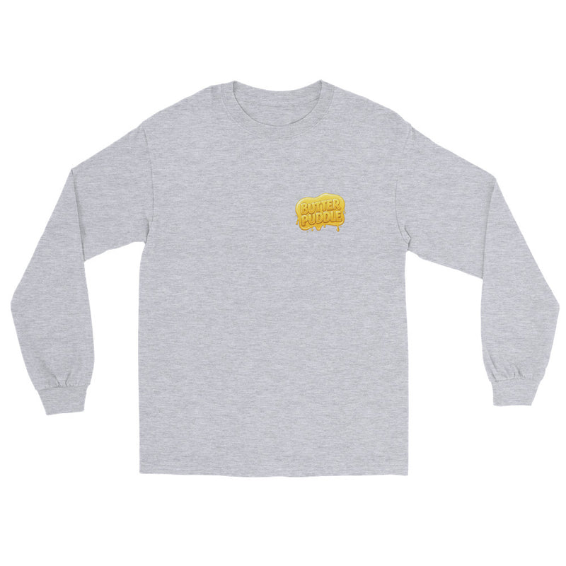 Butter Puddle Long Sleeve Shirt | Logo + Pancakes Back