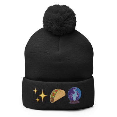 The Taco Tarot Pom-Pom Beanie