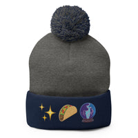 The Taco Tarot Pom-Pom Beanie