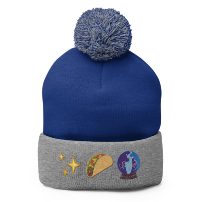 The Taco Tarot Pom-Pom Beanie