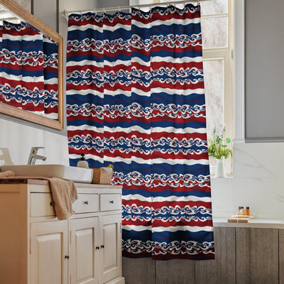 US BLues Shower curtain