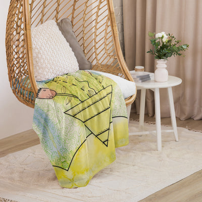 Tatyana’s Tulips Sherpa Blanket